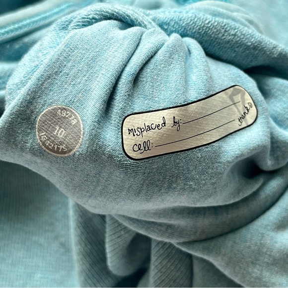 Ivivva Fleece Hoodie Good in the Hood Jacket Coat Full Zip Blue Teal Scuba Sz 10 - Picture 6 of 12